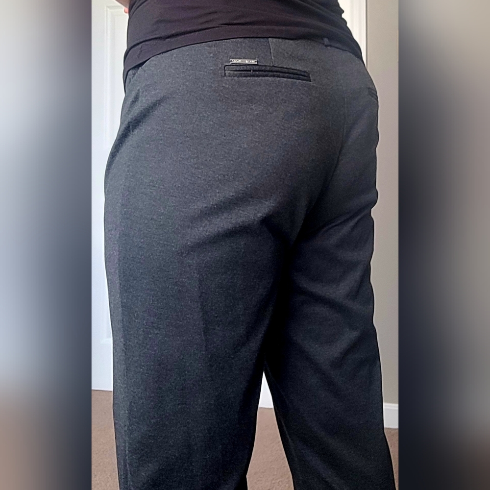 Michael Kors Women's Gray Dress Pant Straight Leg Super High Rise Classic 16W - Picture 5 of 16